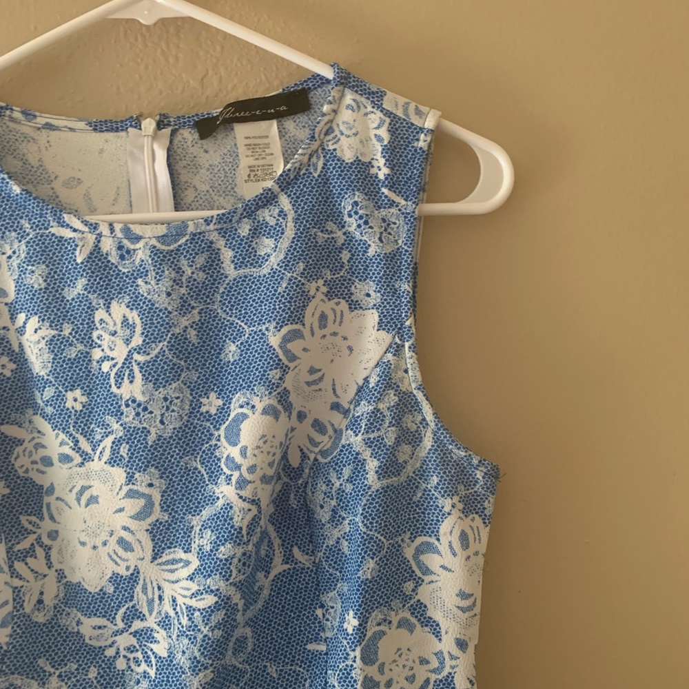 Blue and White Summer Dress